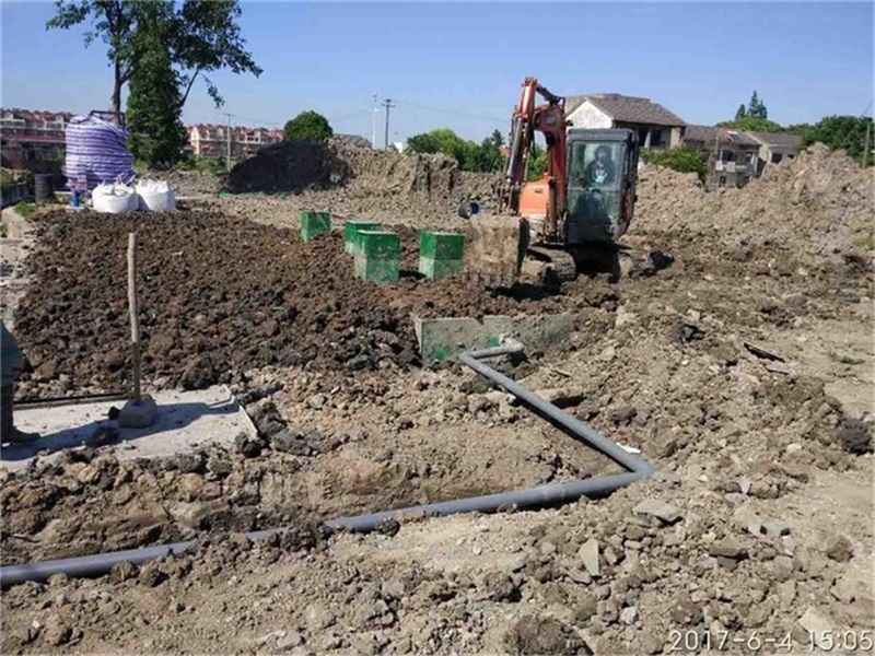 成都市成灌高速石家橋收費站AB區，地埋式生活污水處理系統